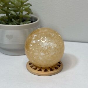 Honey Calcite Sphere